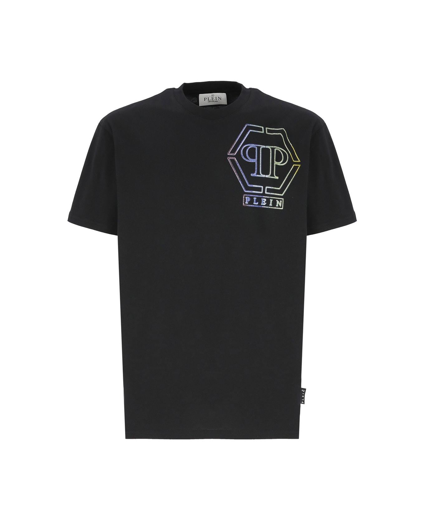 Philipp Plein V-neck Ss T-shirt - black