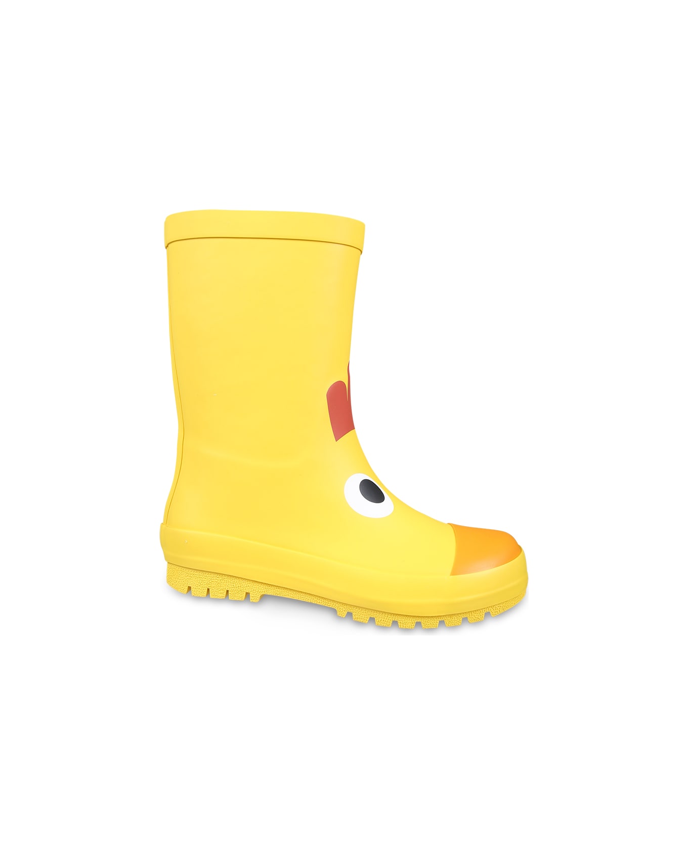 Stella McCartney Kids Yellow Rain Boots For Boy With Rooster - Yellow