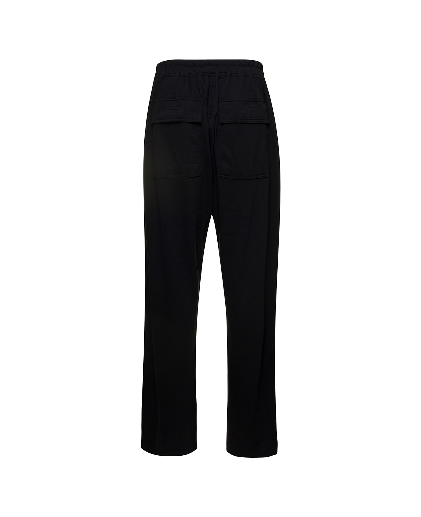 DRKSHDW Black Jogger Pants With Overiszed Pockets And Logo Patch In Cotton Man italist, ALWAYS