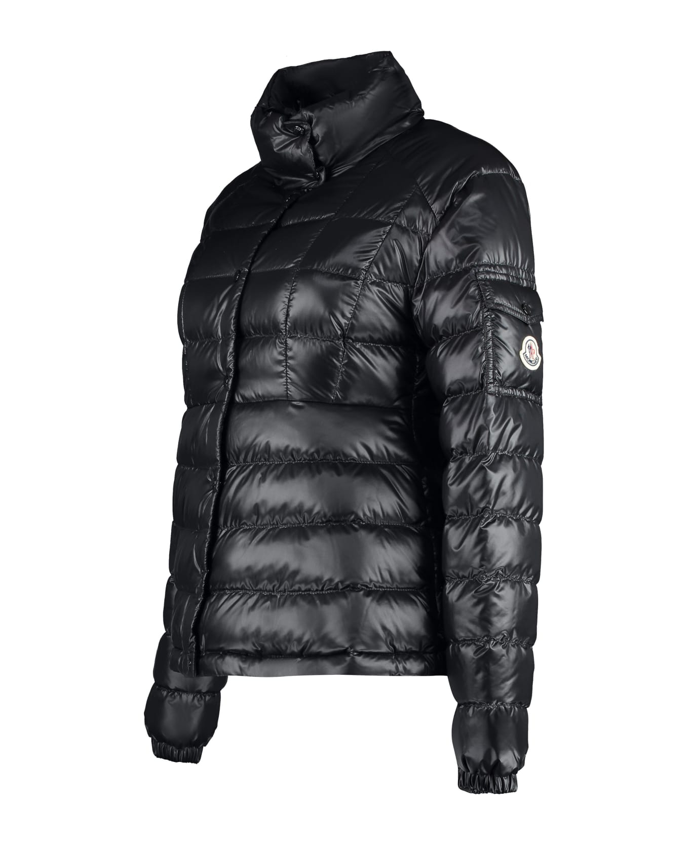 Moncler Aminia Down Jacket With Button Closure - black