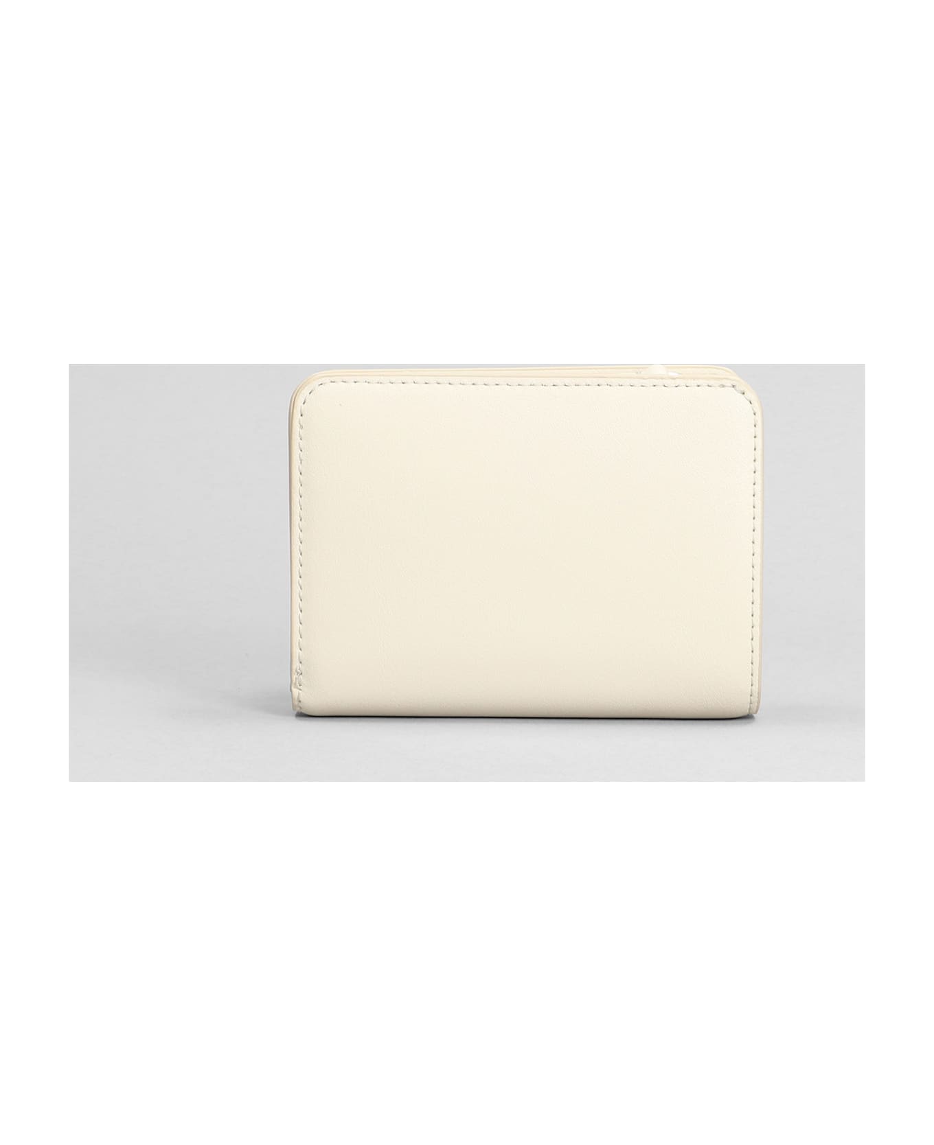 Marc Jacobs The Mini Compact Wallet In White Leather - white