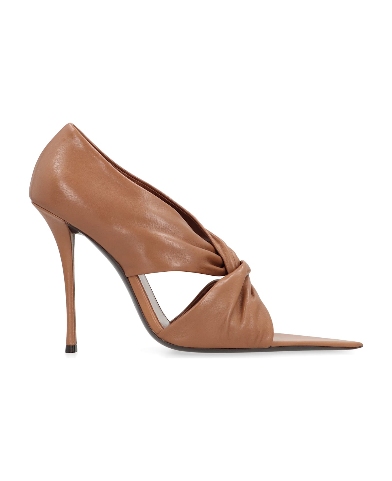 Saint Laurent Giannutri Leather Pumps - brown ハイヒール