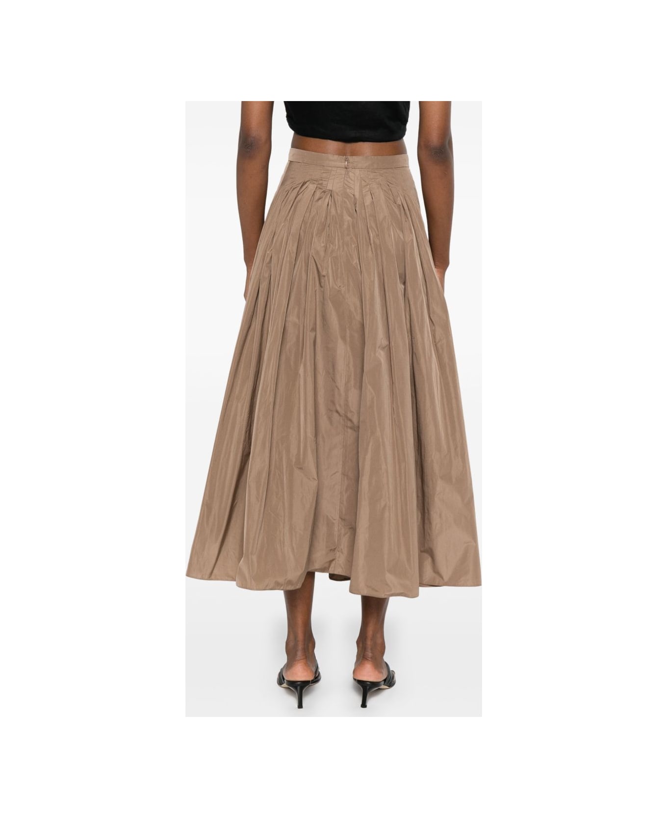 
S Max Mara Jokey Midi Skirt - Brown