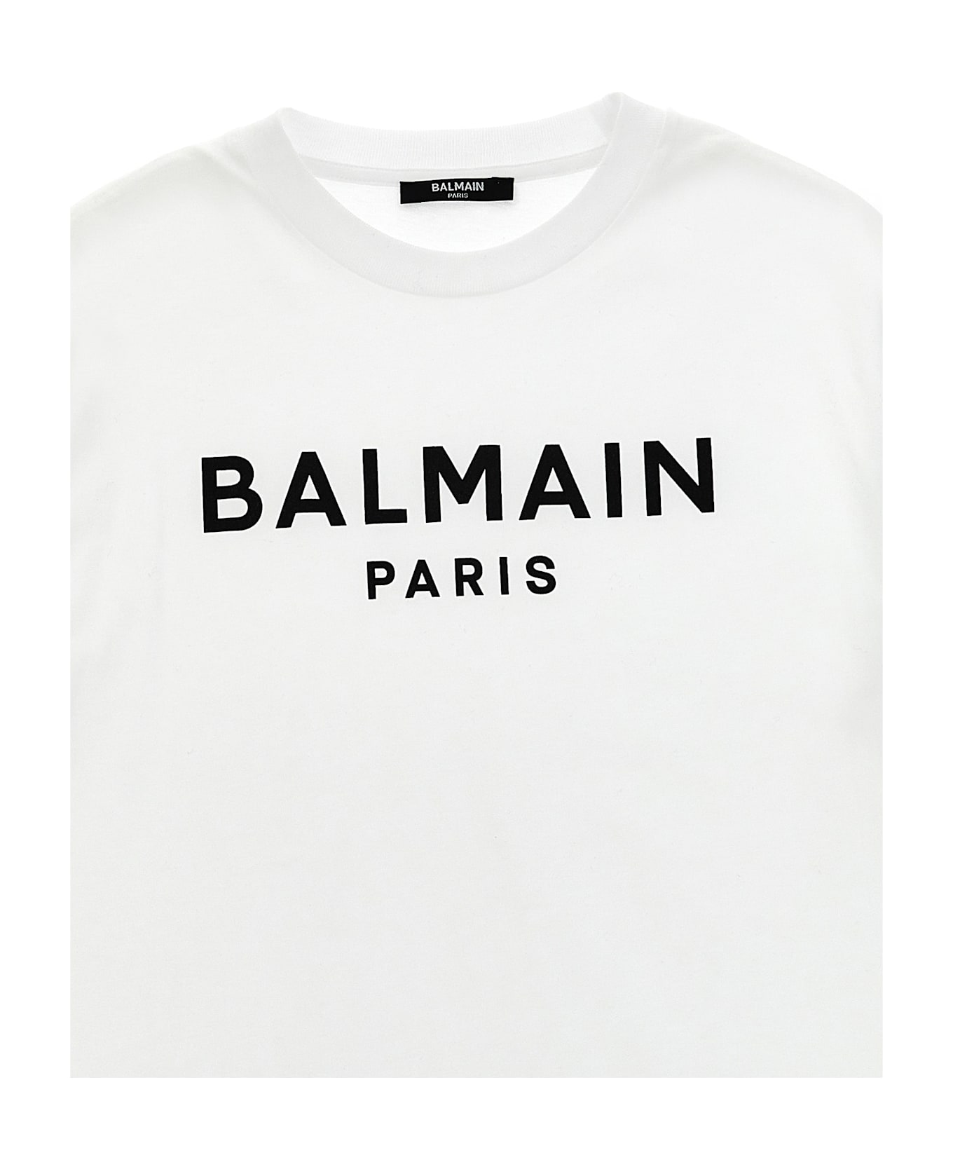 Balmain Logo T-shirt - White/Black