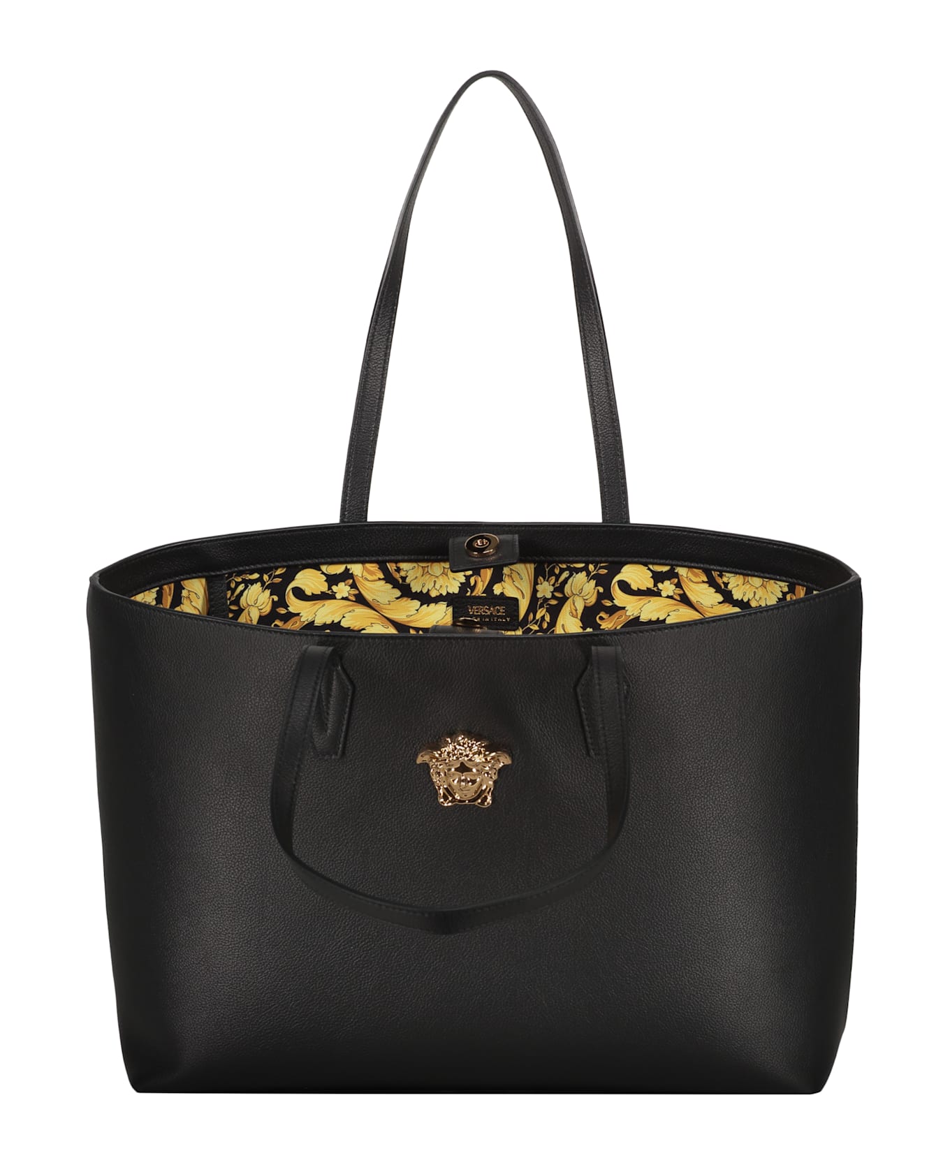 Versace Leather Tote - black
