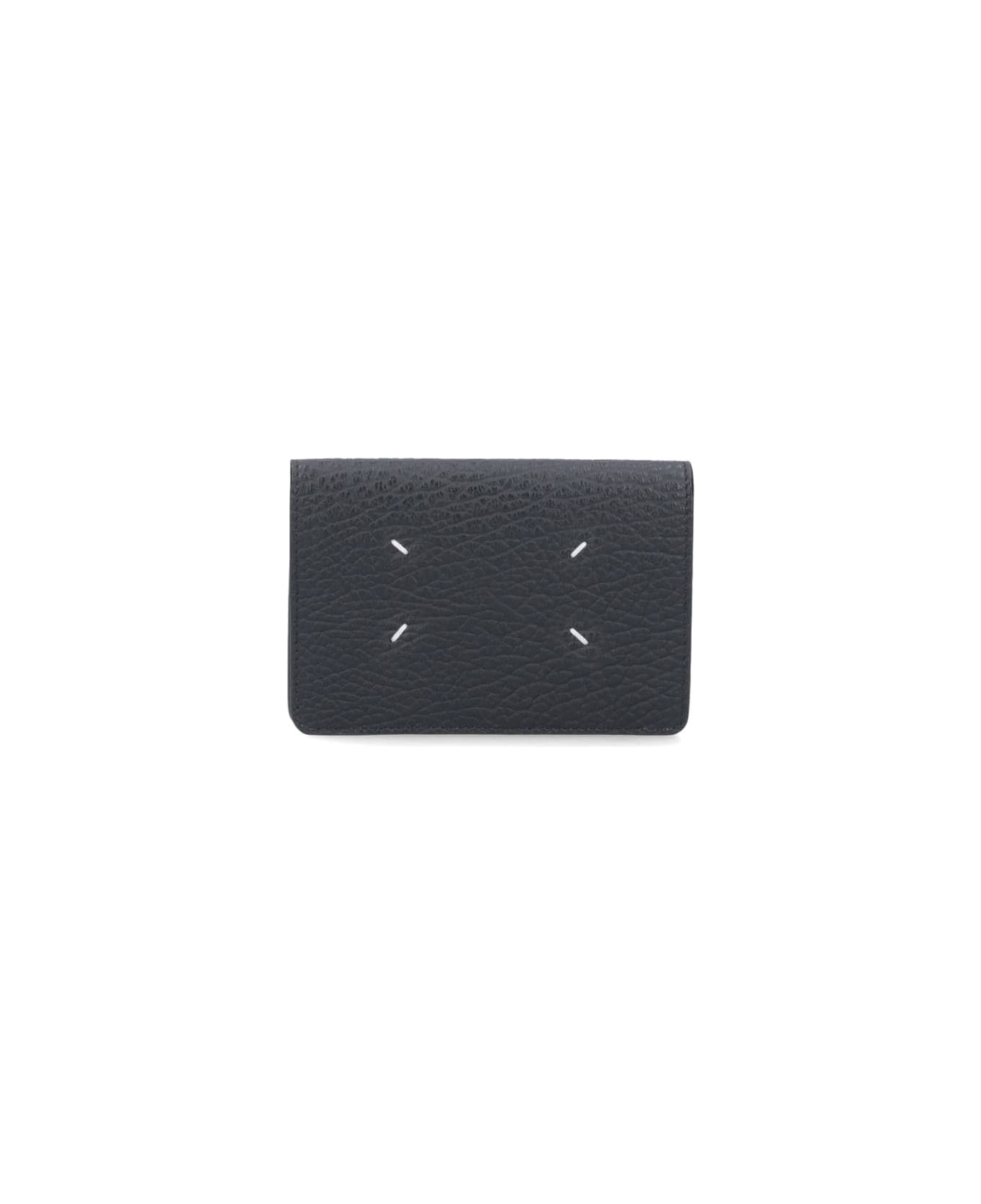 Maison Margiela Grained Leather Passport Case - Black  