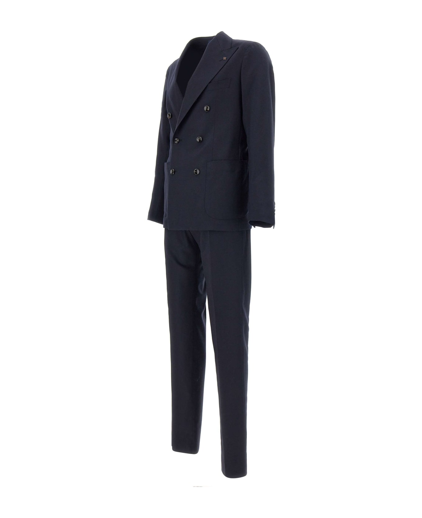 Tagliatore Wool And Cashmere Suit - BLUE