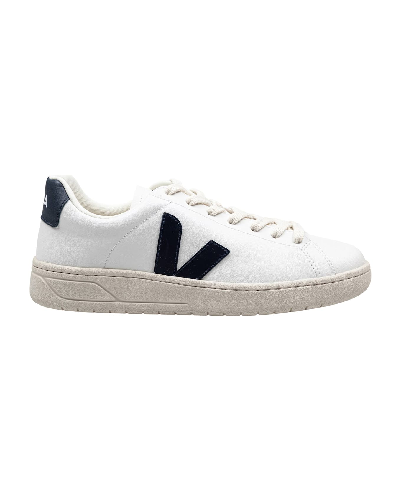 Veja Urca Sneakers In Coated Cotton Color White/blue - White/Blue