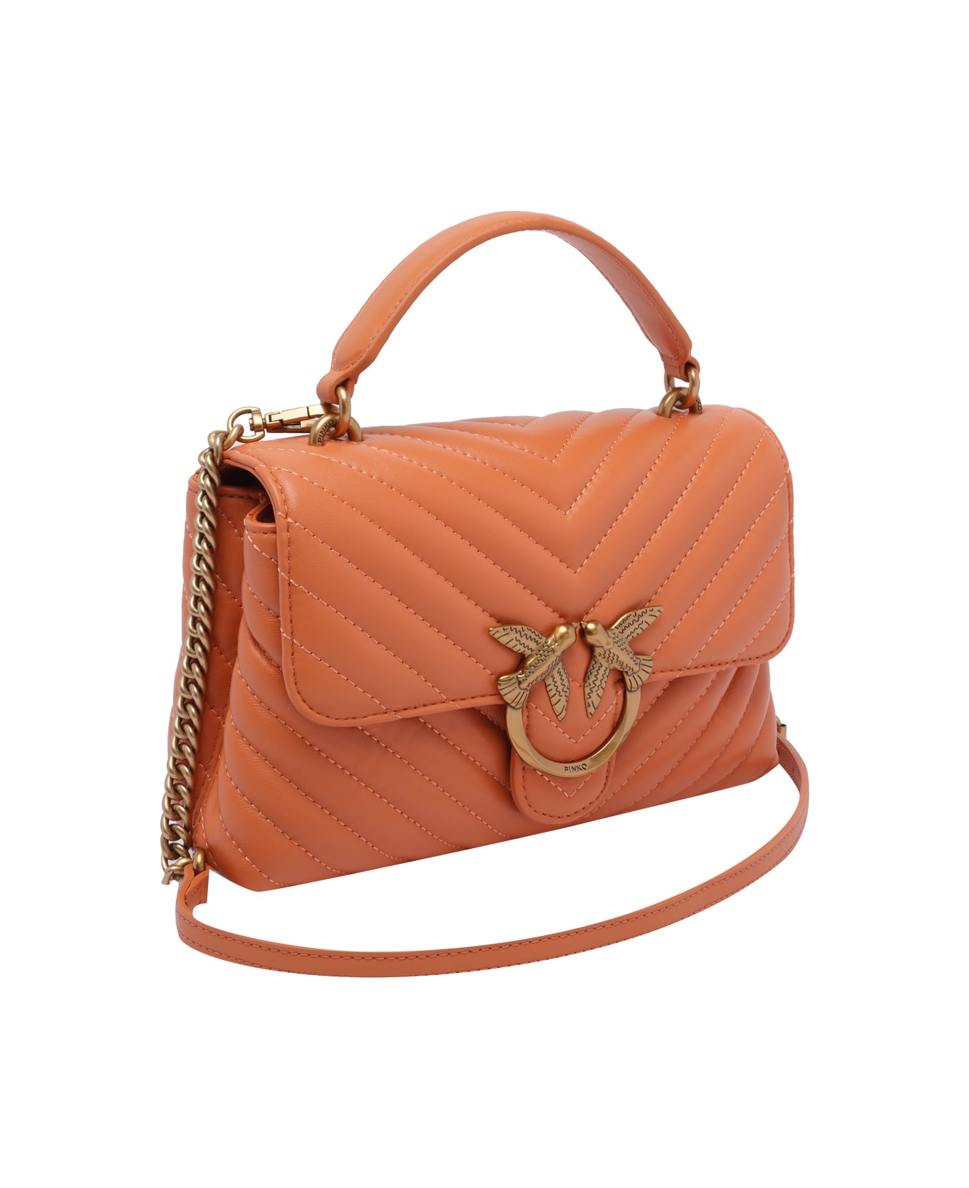 Pinko Lady Love Puffer Mini Handbag - Orange
