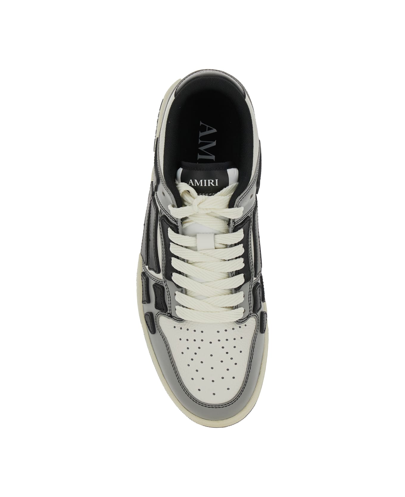 AMIRI 
skel Top Low
 Grey Sneakers With Logo Patch On Thetongue And Contrasting Details On The Side In Leather Man - Grey