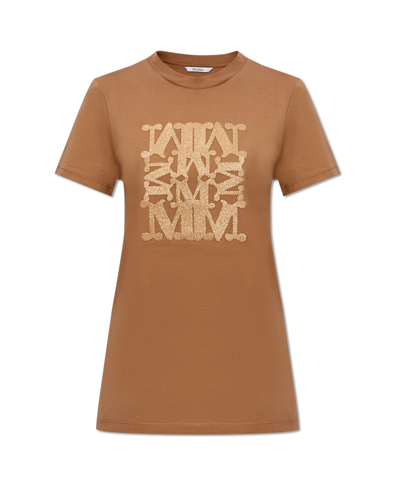 Max Mara 'taverna' T-shirt - BROWN/GOLD Tシャツ