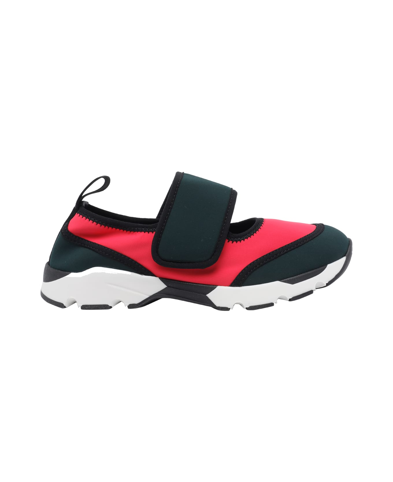 Marni Lycra Mary Jane Running Sneakers - Red