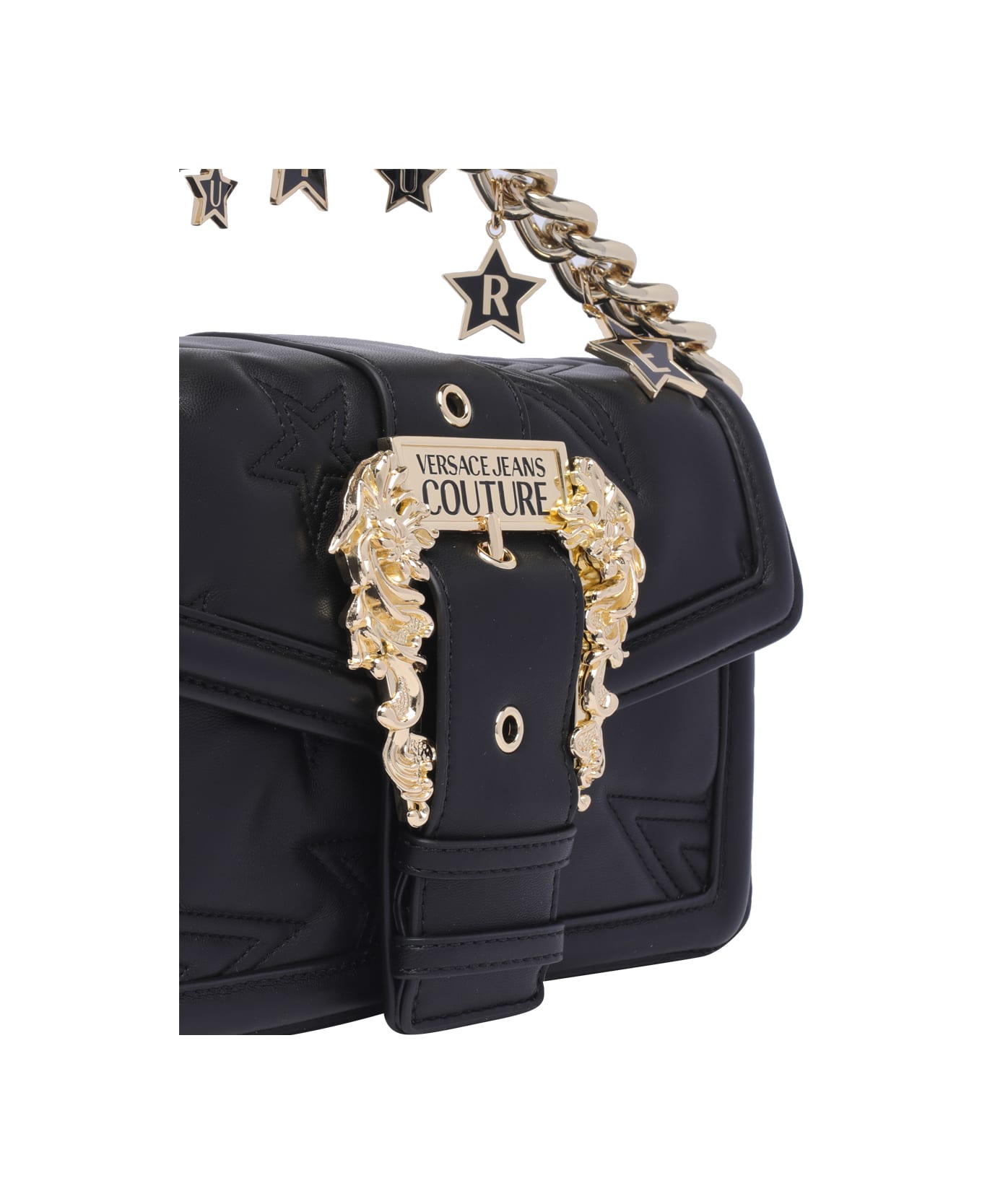 Versace Jeans Couture Drew Baroque Crossbody Bag - black