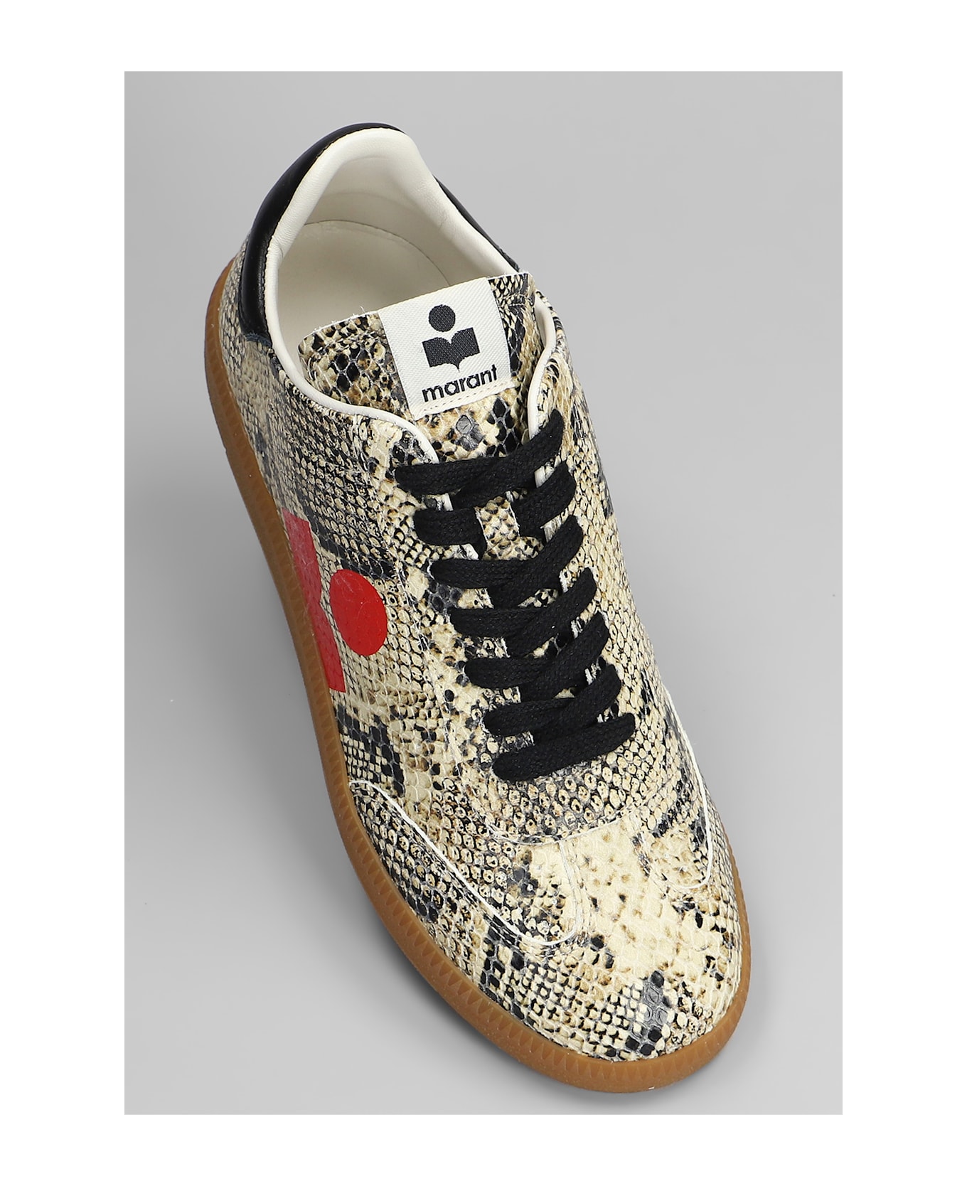 Isabel Marant Kaycee Sneakers In Beige Leather - beige