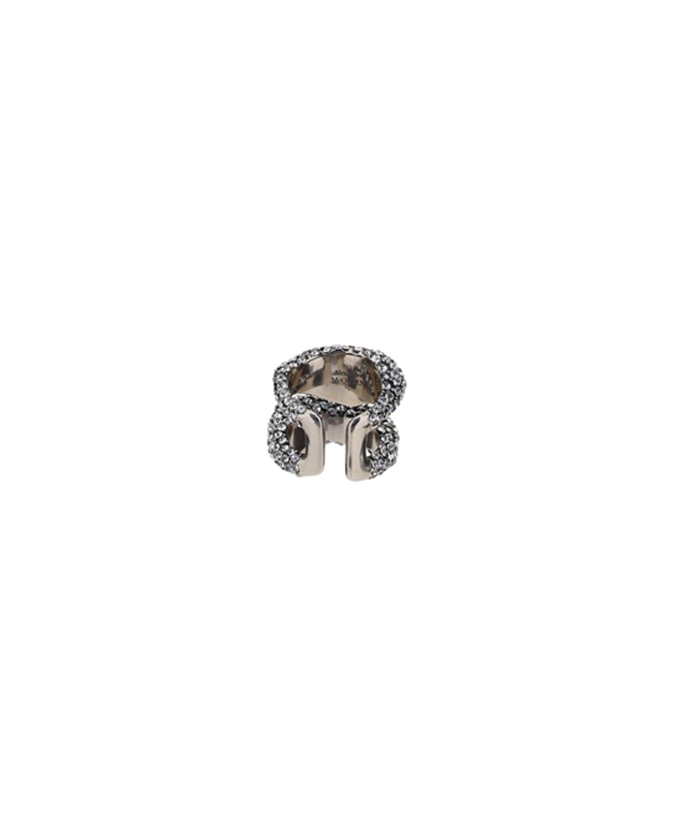 Alexander McQueen Pave Ring - Multi