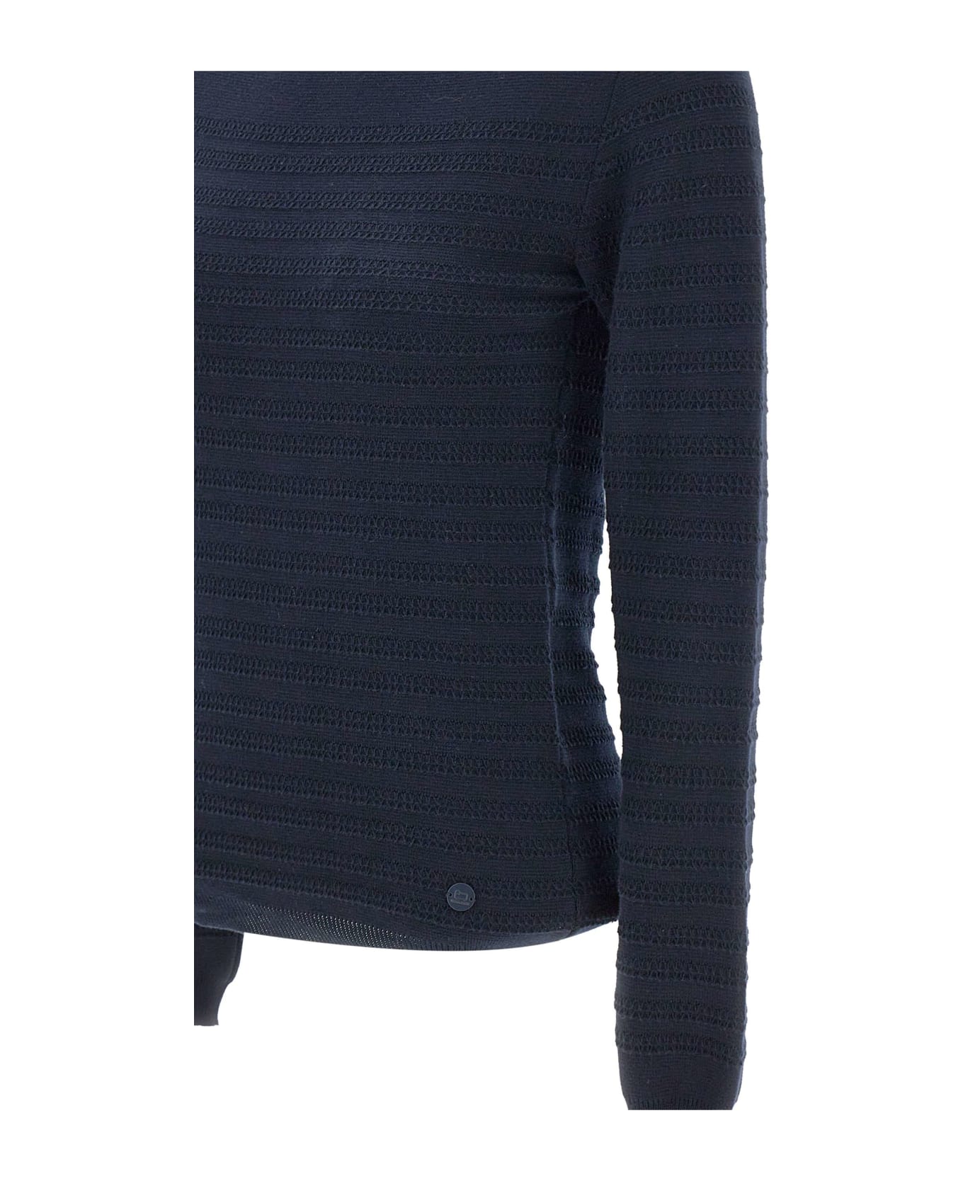 Woolrich 'pure Cotton' Cotton Sweater - BLUE ニットウェア