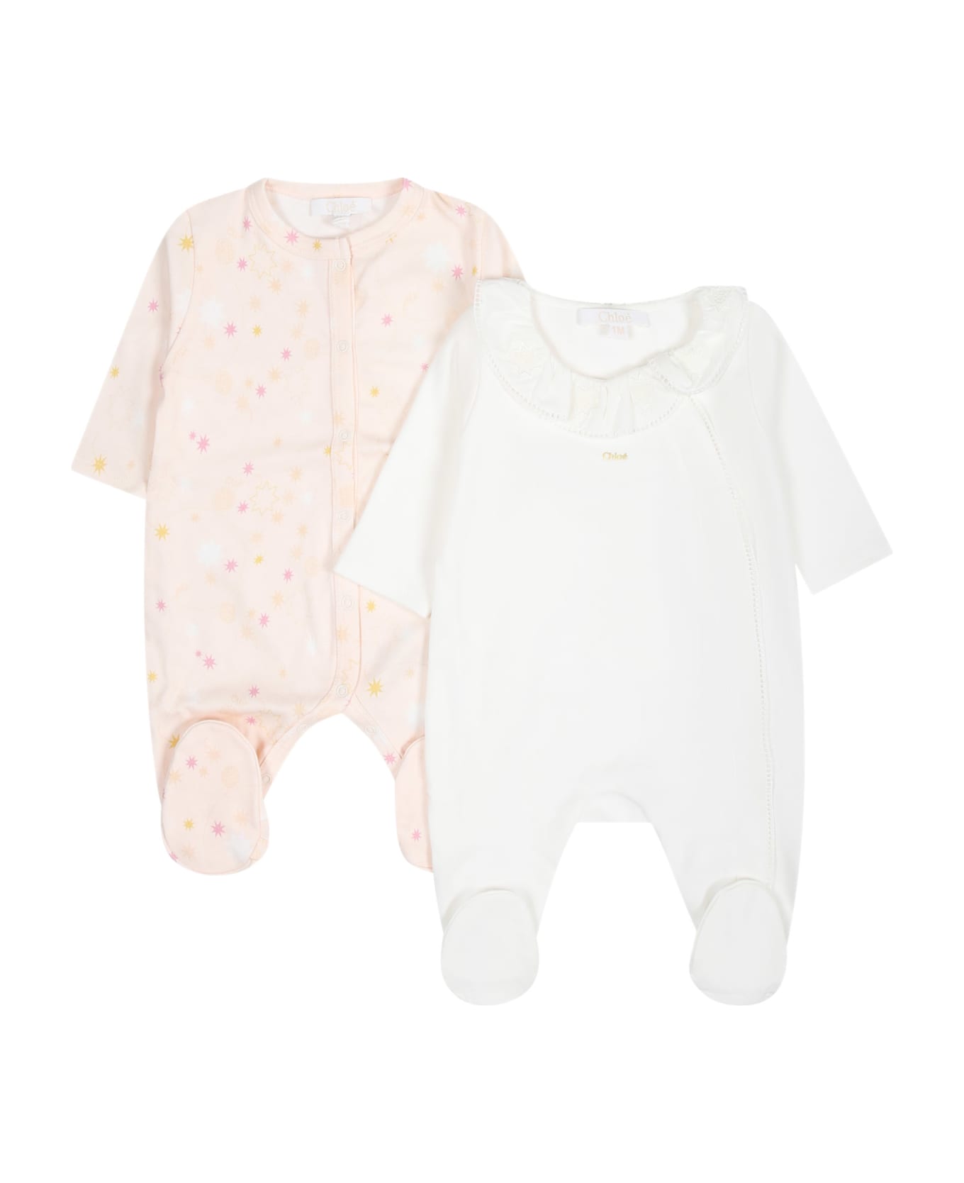 Chloé Multicolored Set For Baby Girl - Rosa