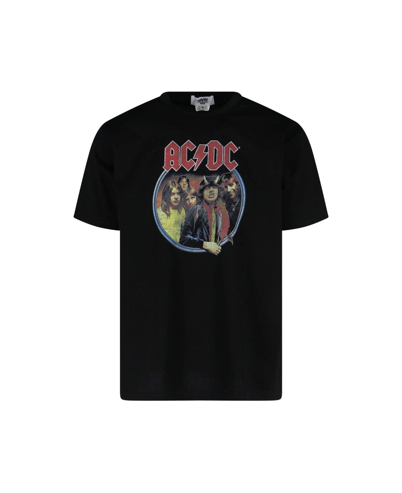 Junya Watanabe Graphic Printed Crewneck T-shirt - Black
