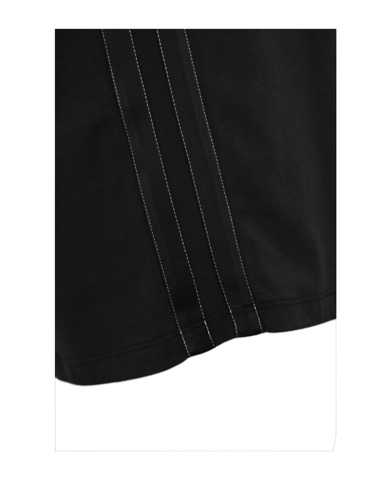 Elisabetta Franchi Jersey T-shirt With Print And Satin Bands - Nero