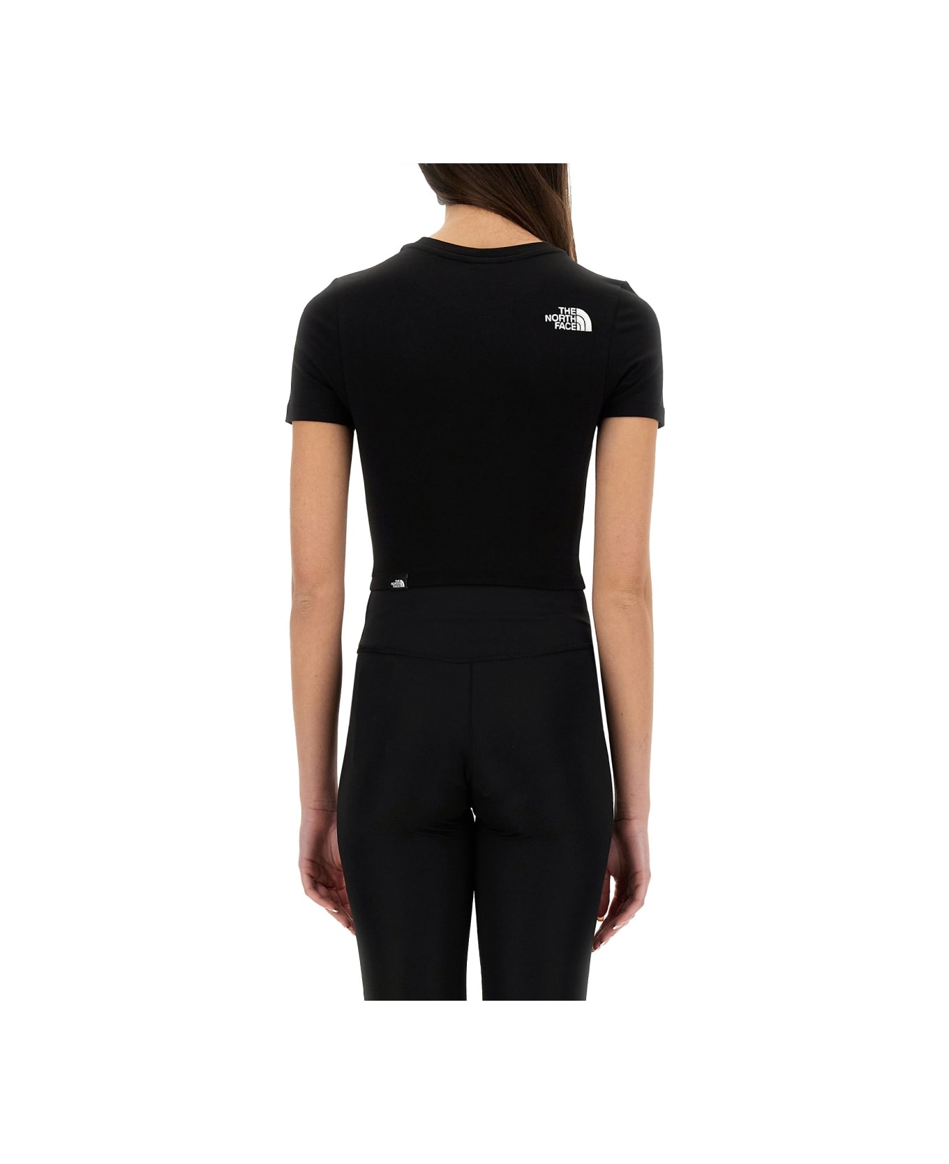 The North Face Cropped T-shirt - BLACK
