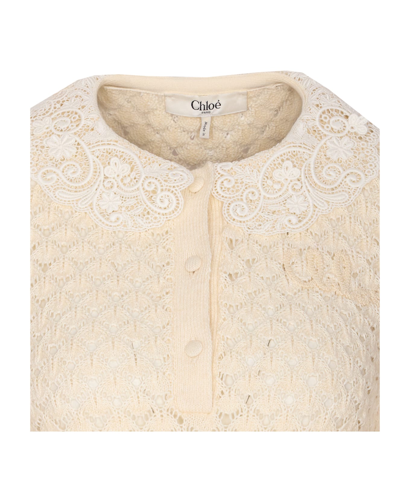 Chloé Cardigan - White