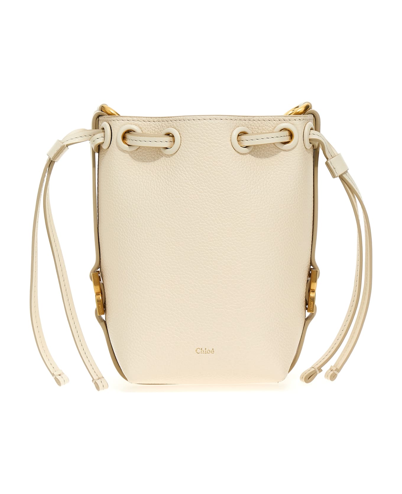 Chloé 'marcie' Bucket Bag - Misty Ivory