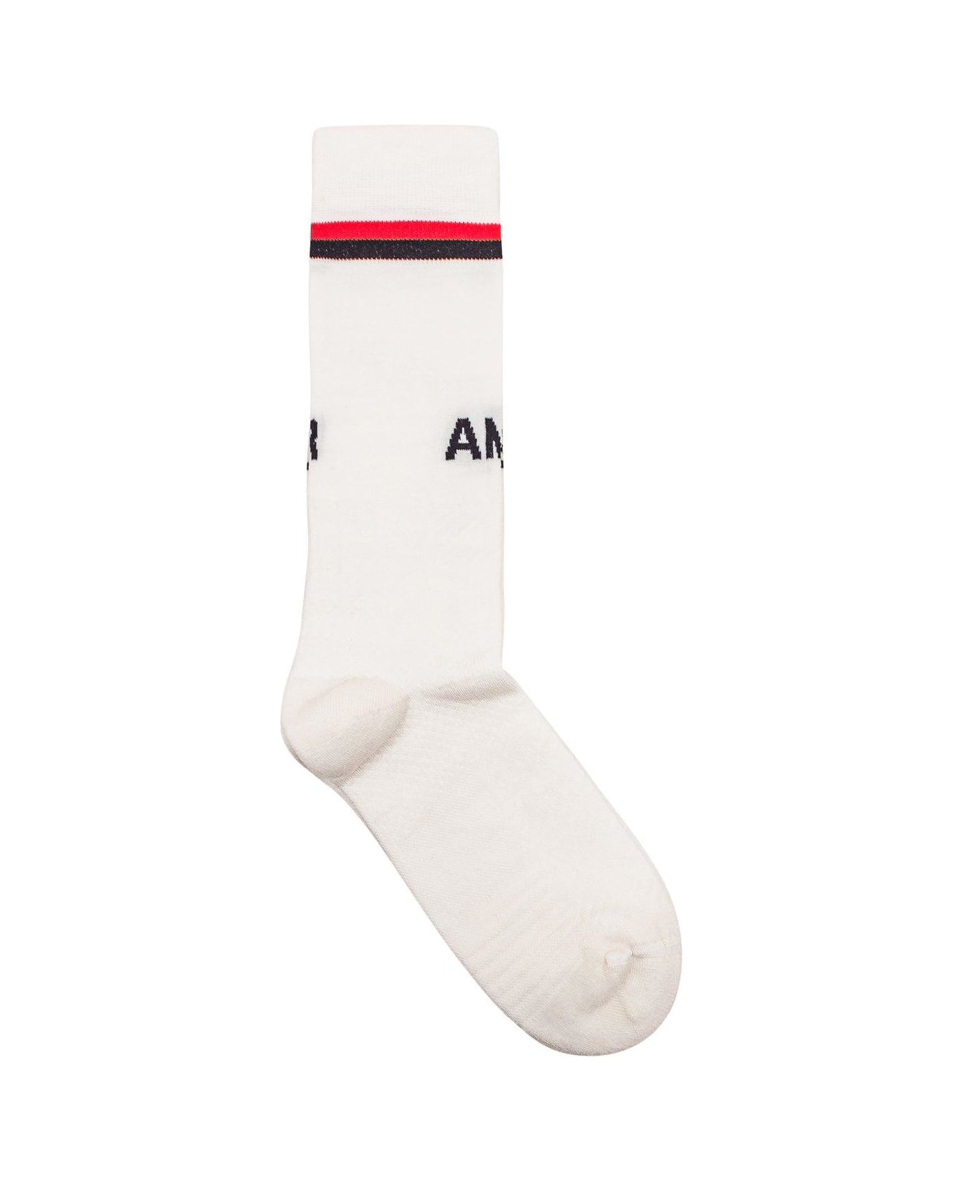 AMBUSH Logo Intarsia Socks - White