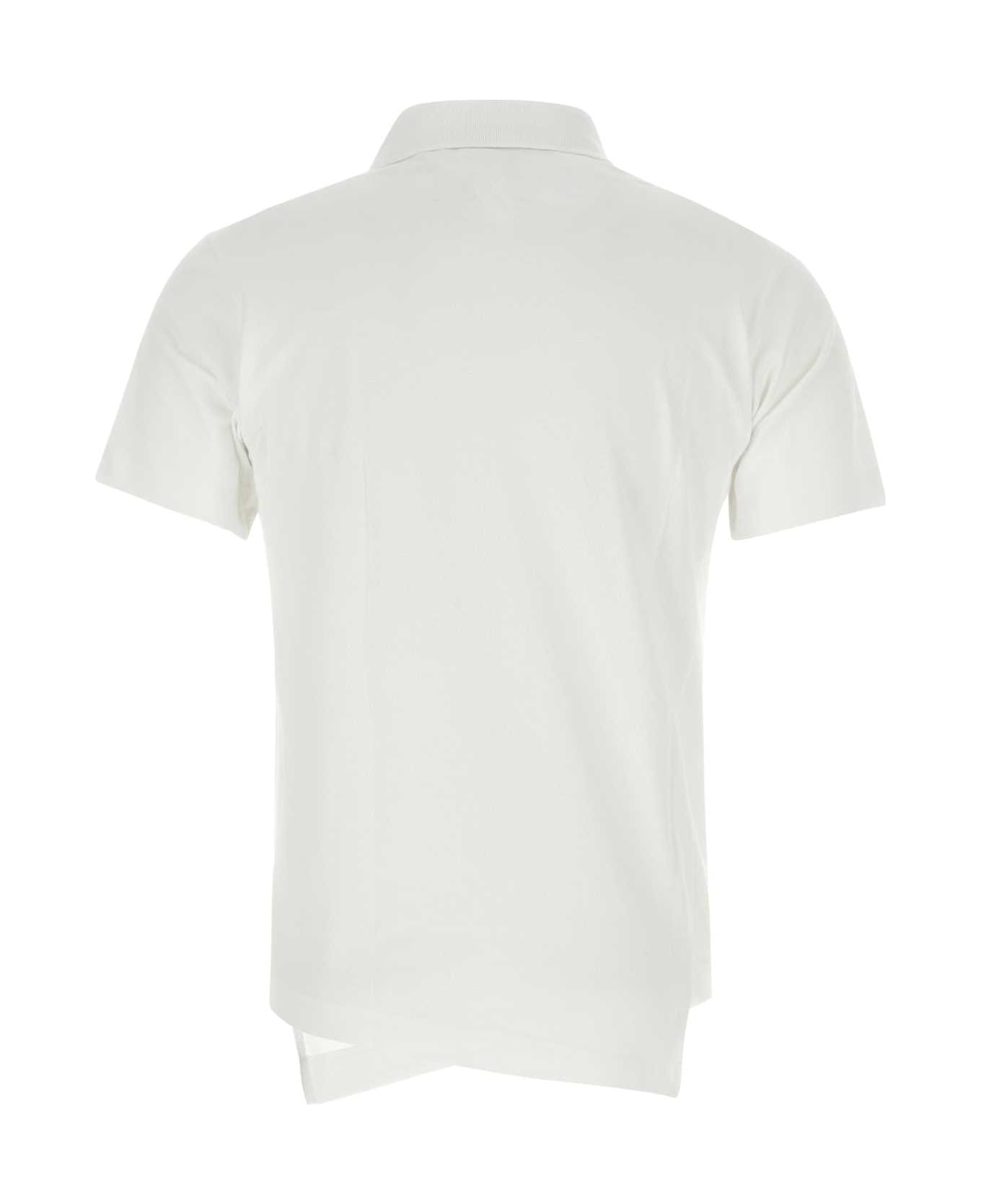 Comme des Garçons Shirt White Piquet Comme Des Garã§ons Shirt X Lacoste Polo Shirt - WHITE