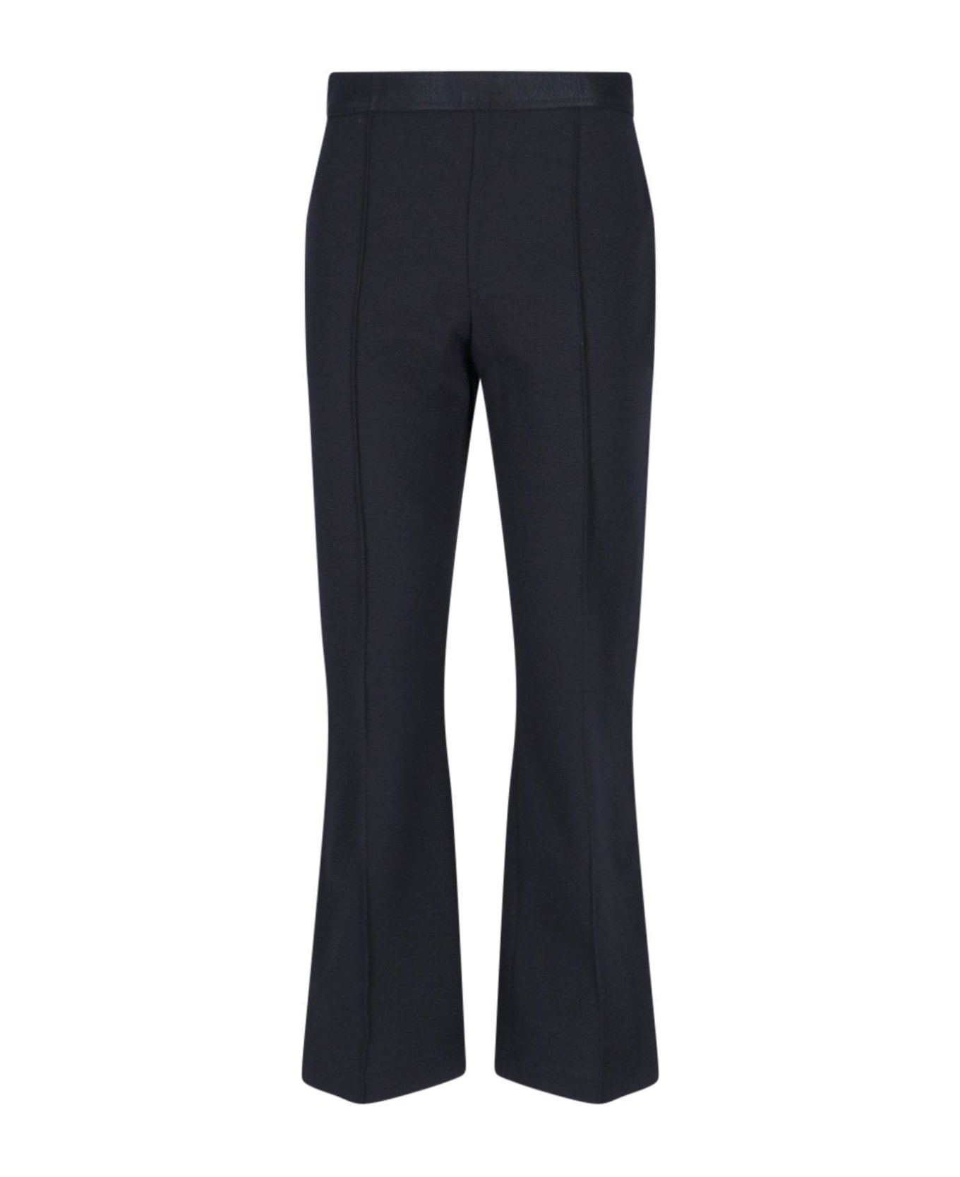 Wolford Grazia Logo Waistband Straight-leg Trousers - Black