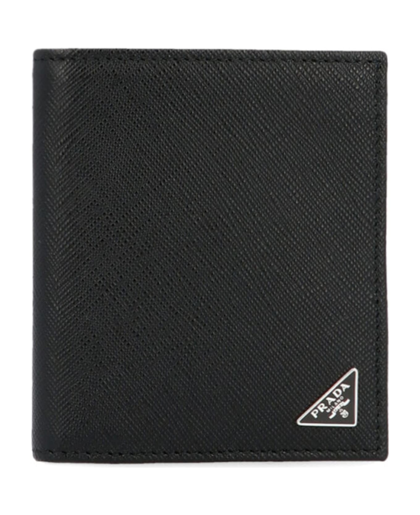 Prada Logo Wallet - Nero