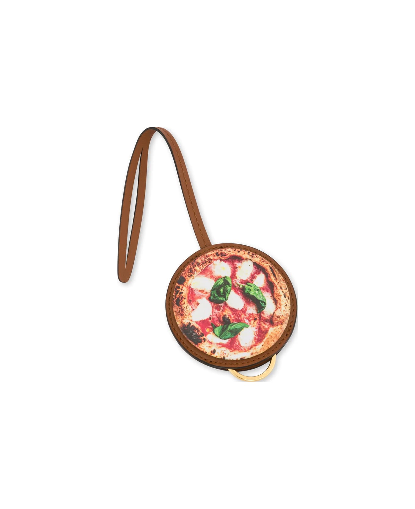 Moschino Keyring - BROWN/RED