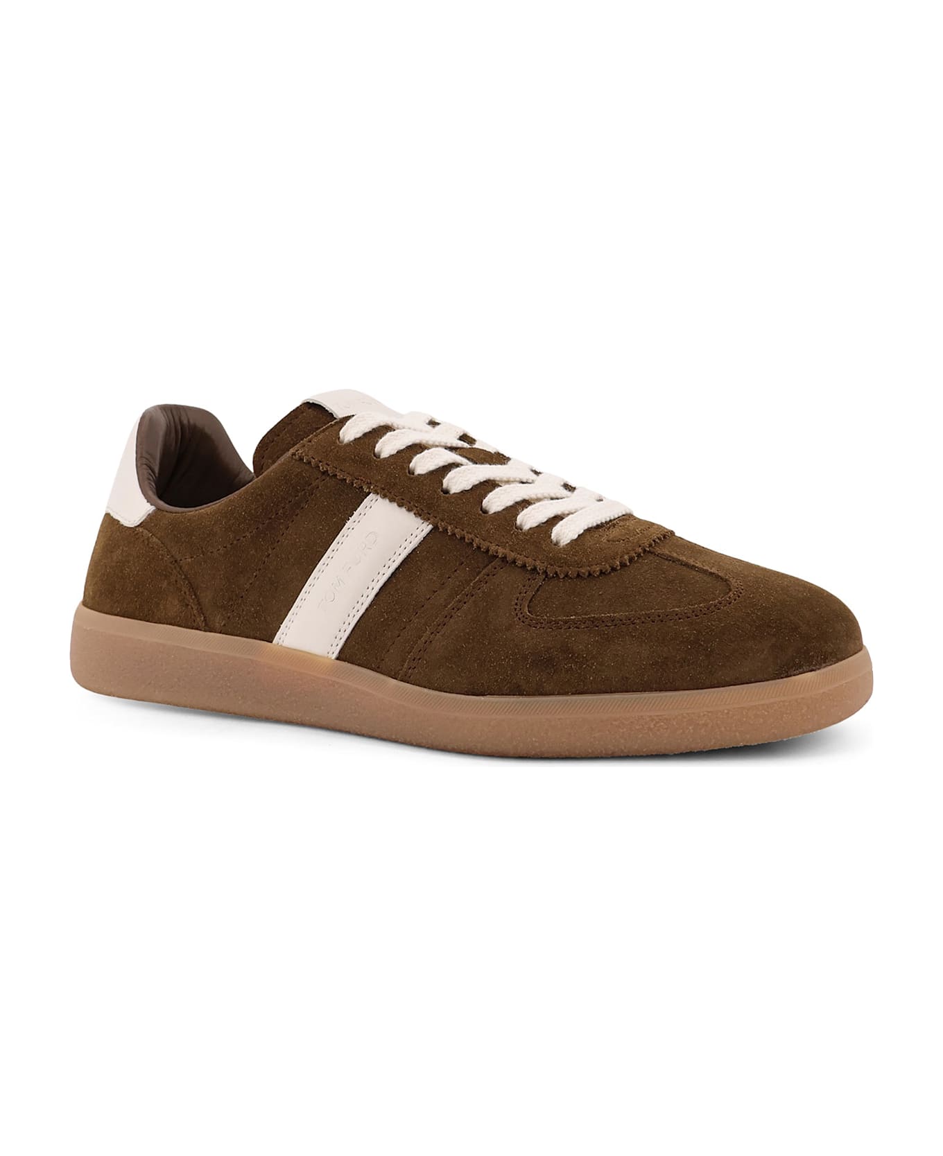 Tom Ford Low-top Suede Sneakers - WALNUT AMBER