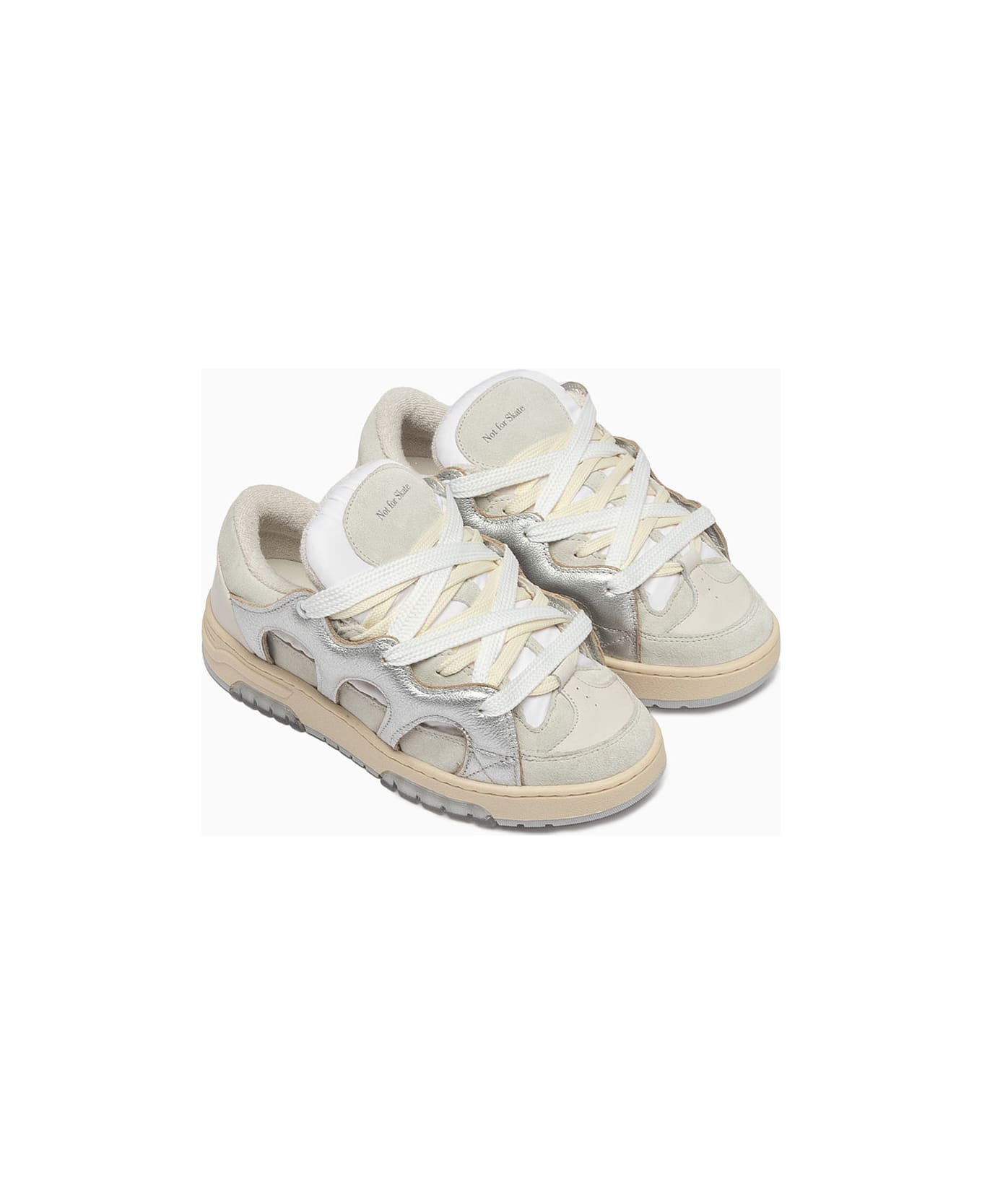 Paura Santha Model 1 Sneakers Laminated Silver - Silver
