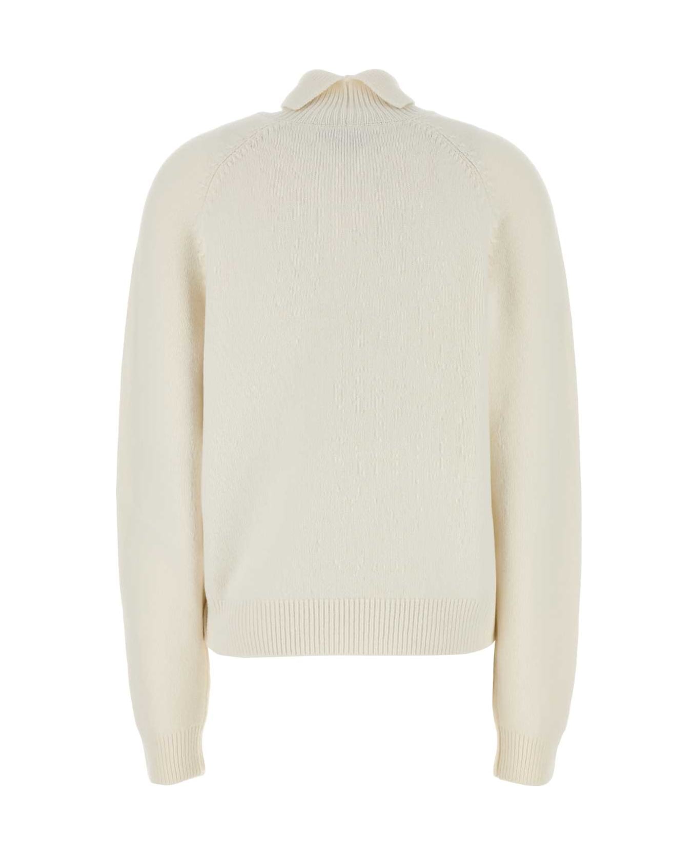 Fendi White Cashmere Blend Sweater - WHITE