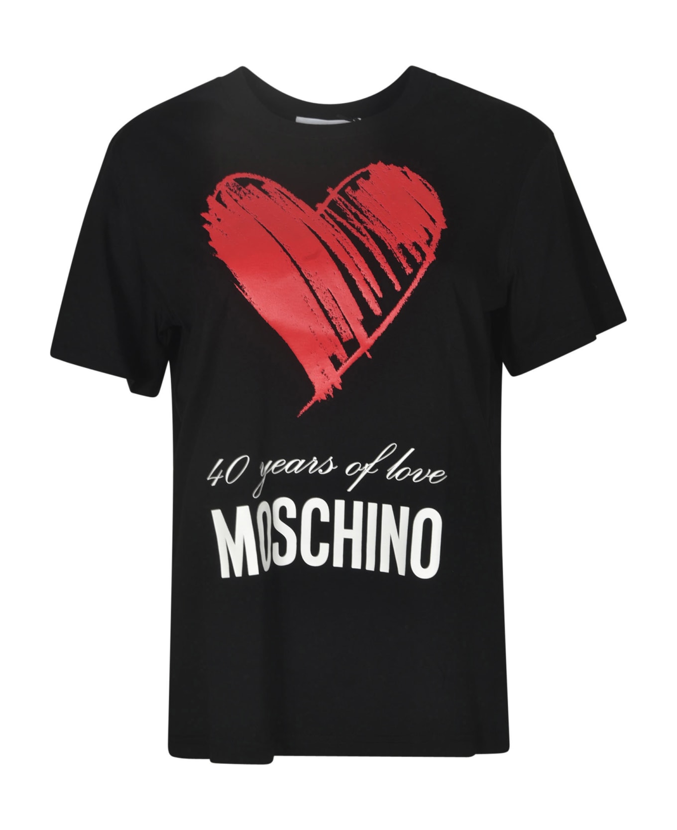 Moschino 40 Years Of Love T-shirt - Black