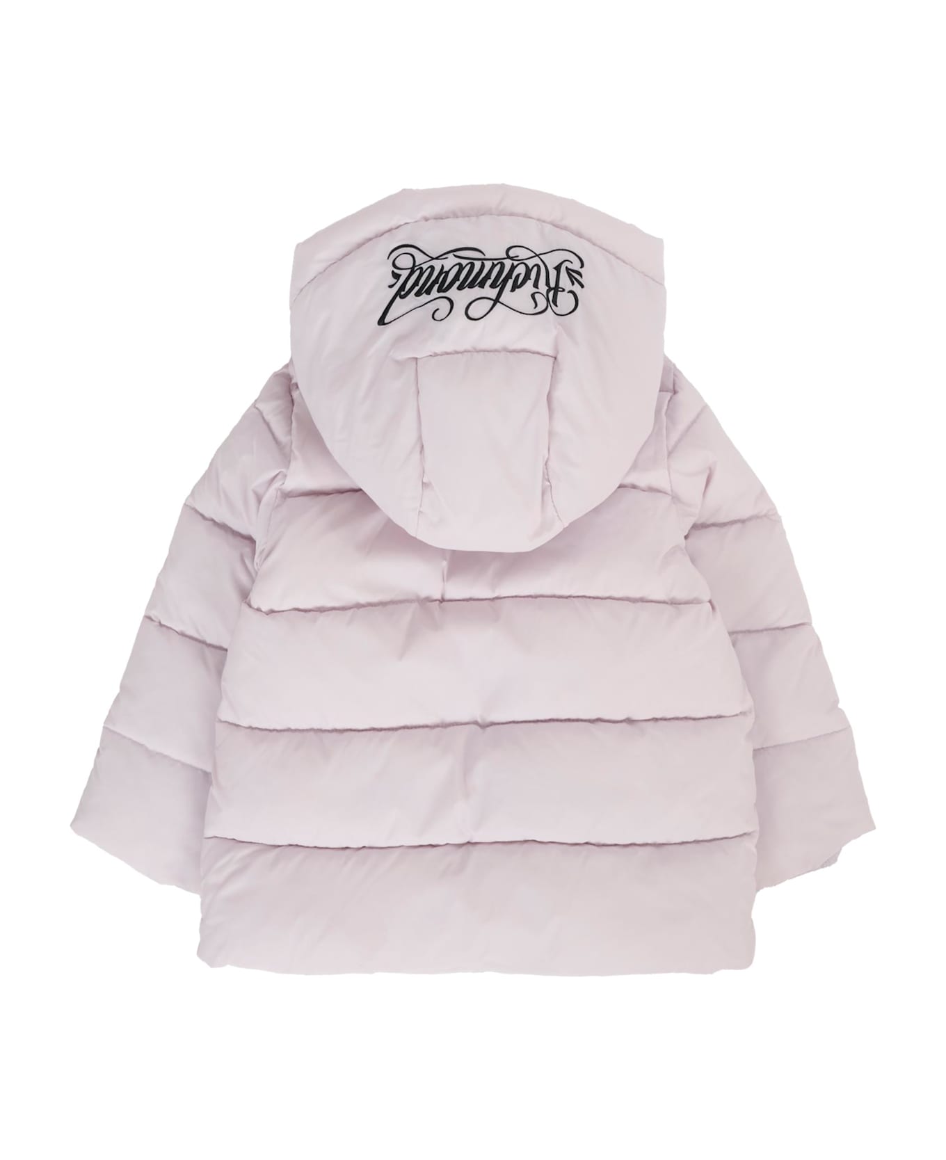Richmond Lilac Down Jacket For Baby Girl With Logo - Lilac