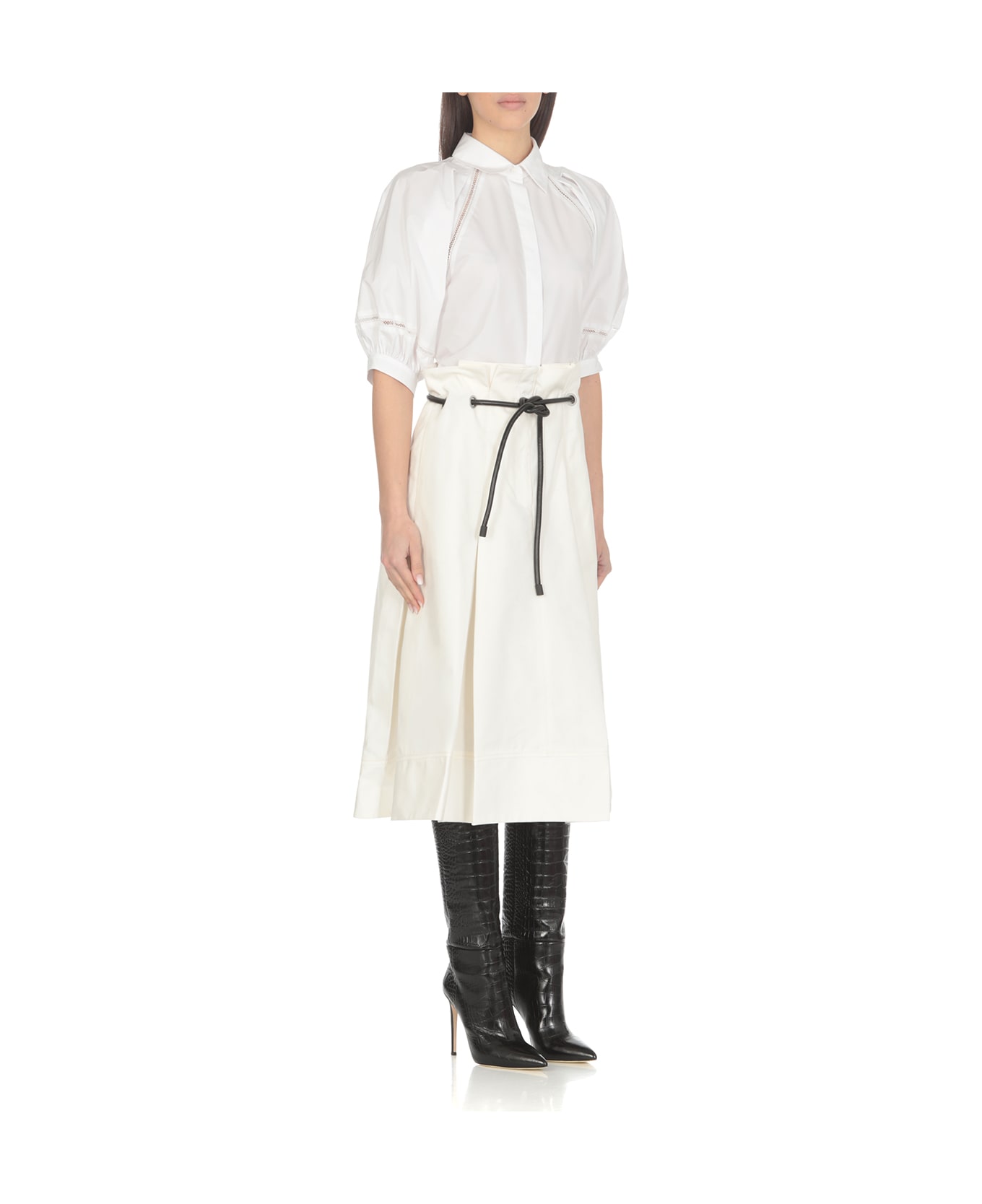 3.1 Phillip Lim Origami Skirt - White スカート