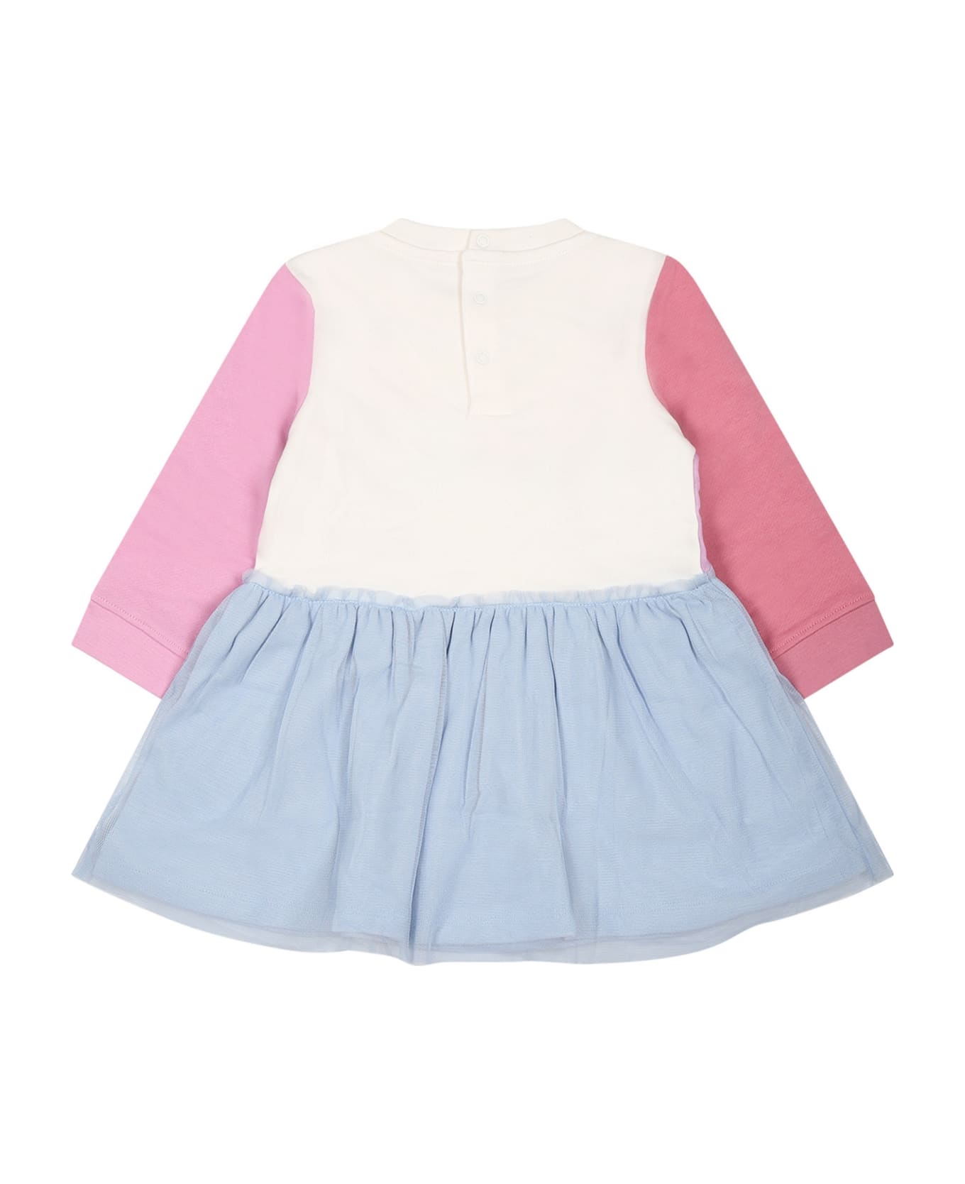 Stella McCartney Kids Multicolor Dress For Baby Girl With Unicorns - Multicolor