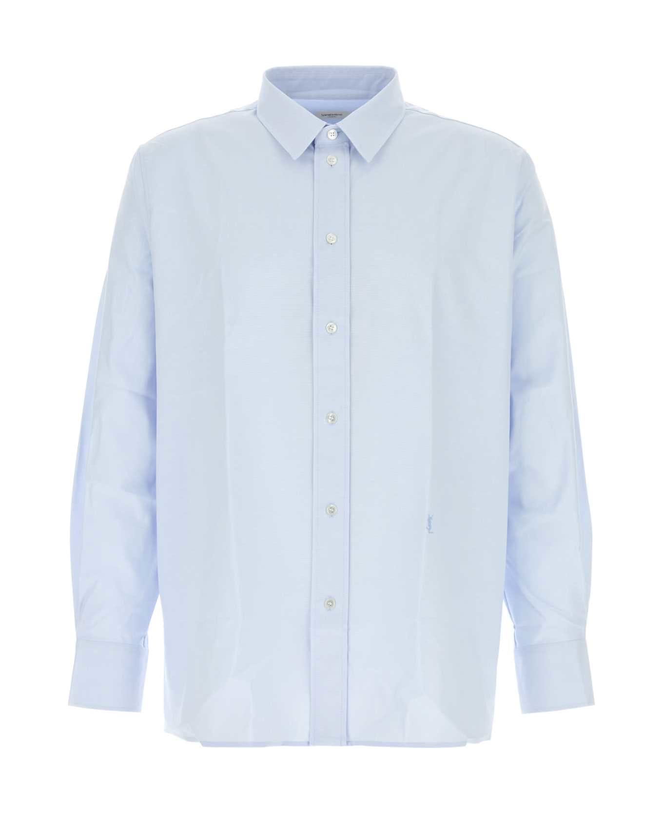 Saint Laurent Light Blue Oxford Shirt - BLEUBLANC