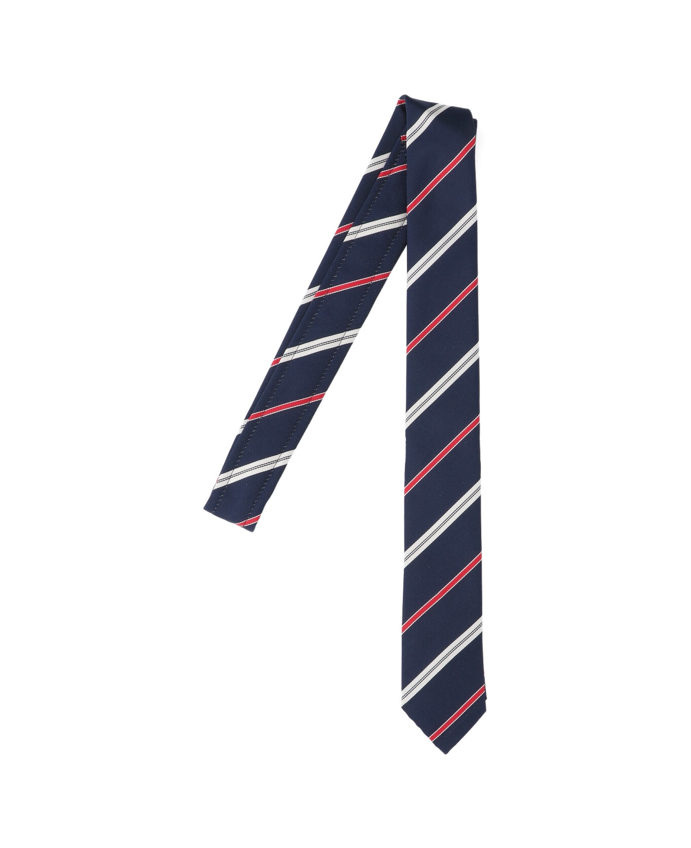 Thom Browne Striped Tie - Blue