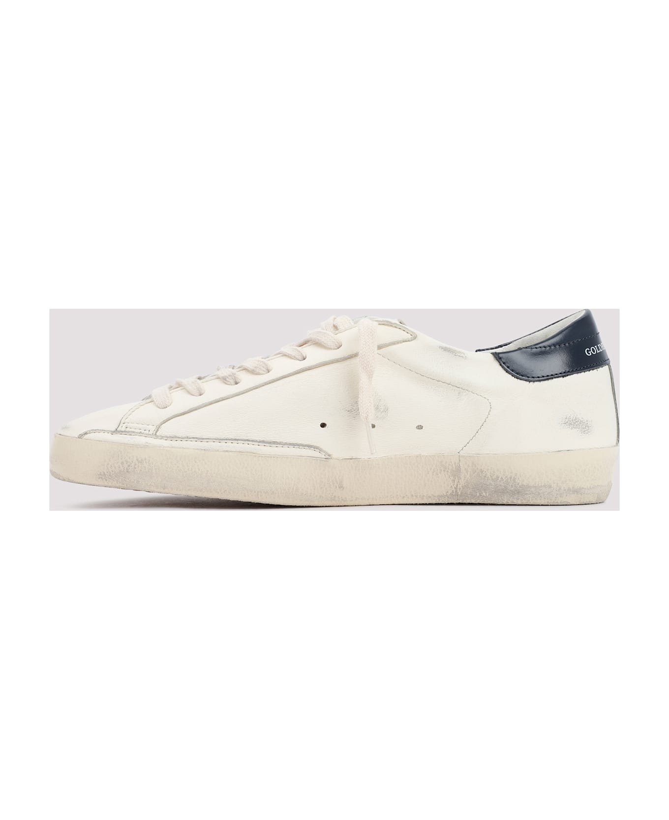 Golden Goose Leather Sneakers - Beige Night Blue