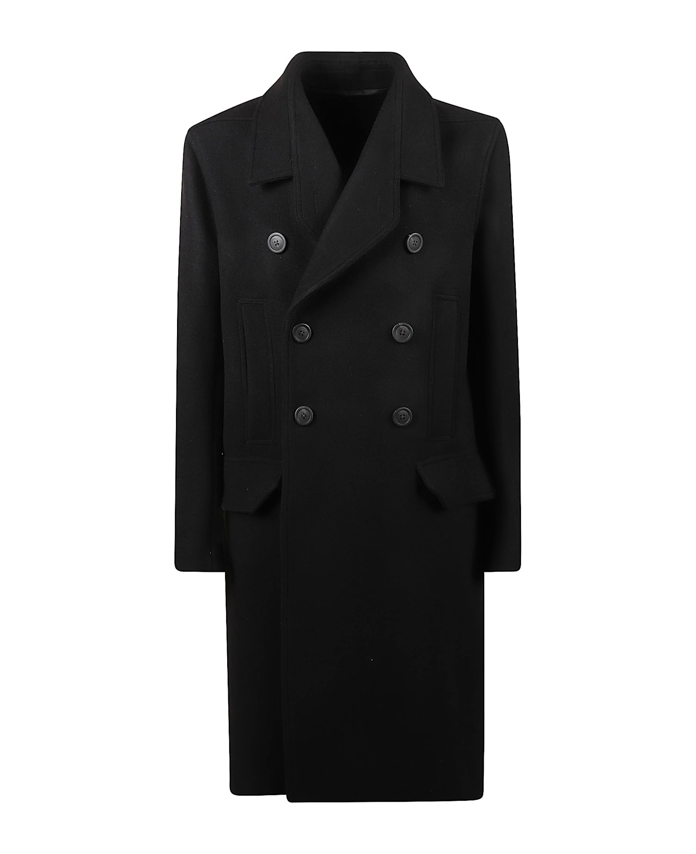 Rick Owens Officer Coat - Black