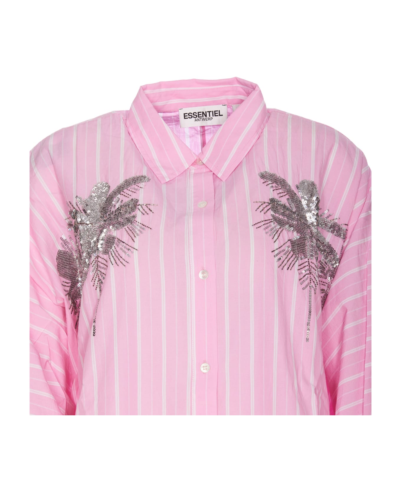 Essentiel Antwerp Frilled Dress - Pink シャツ