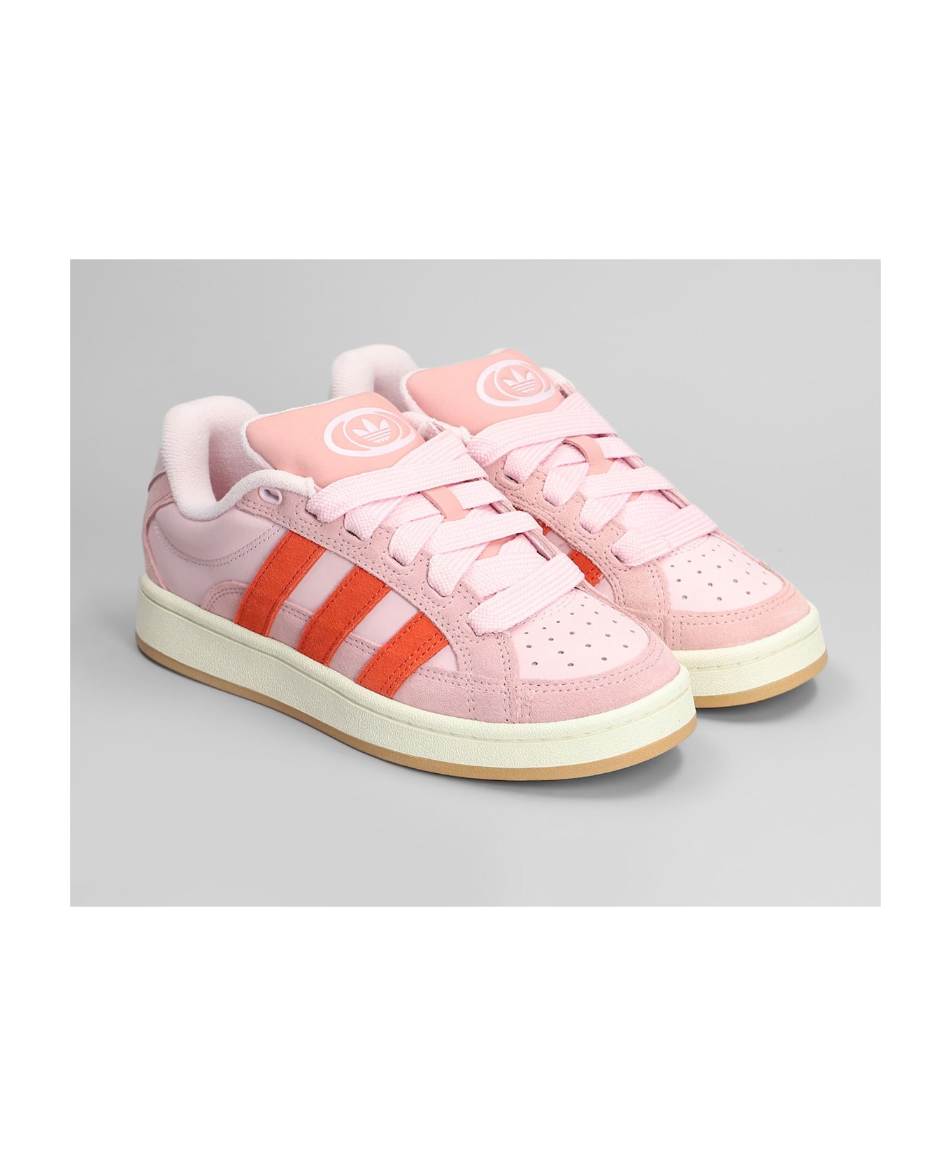 Adidas Campus 00s Beta Sneakers In Rose-pink Suede And Leather - rose-pink