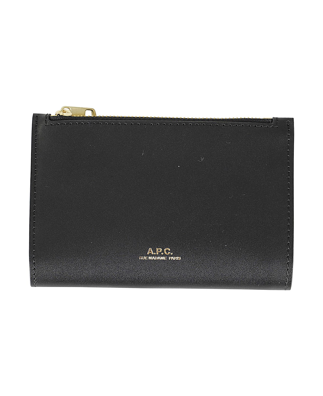 A.P.C. Willy Logo Embossed Wallet - Lzz Black 財布