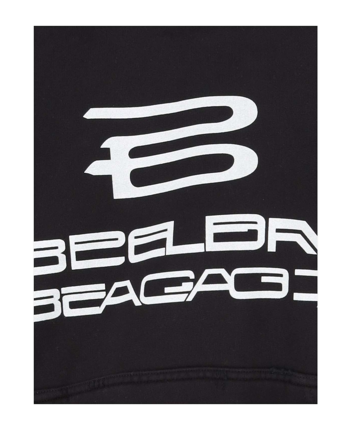 Balenciaga Cotton Sweatshirt With Ai Generated Pattern - Black ニットウェア
