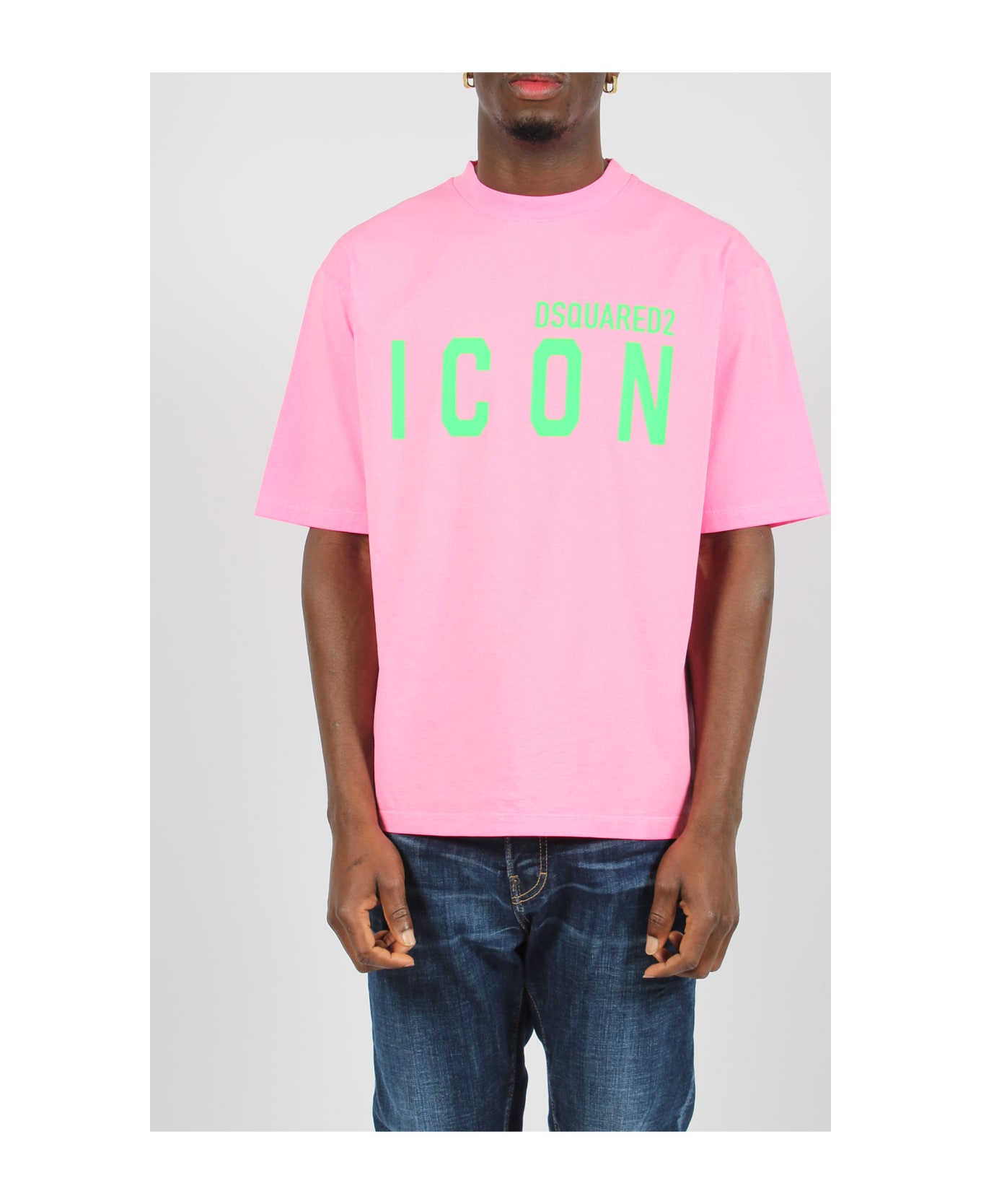 Dsquared2 Icon Blur Loose Fit T-shirt - Pink & Purple