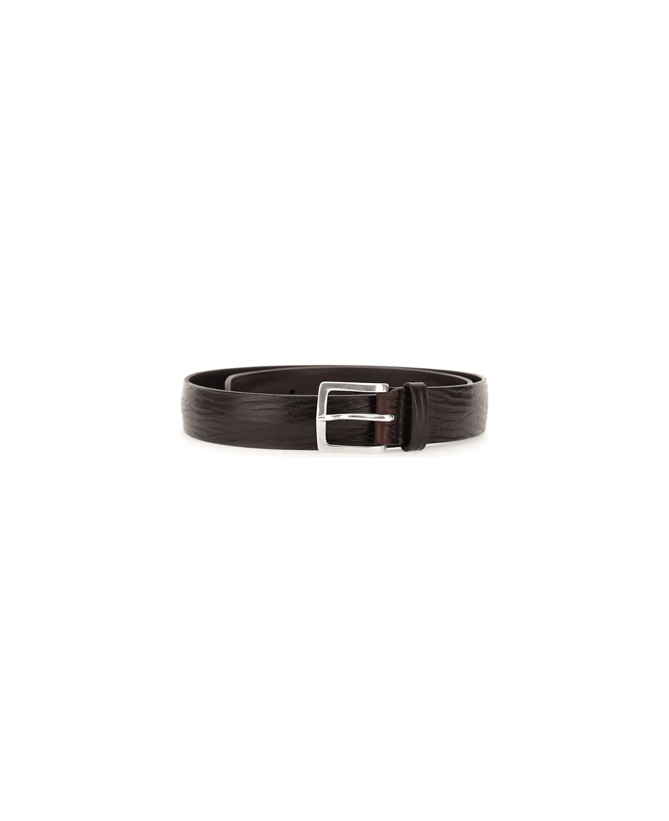 Orciani "blade" Leather Belt - BROWN ベルト