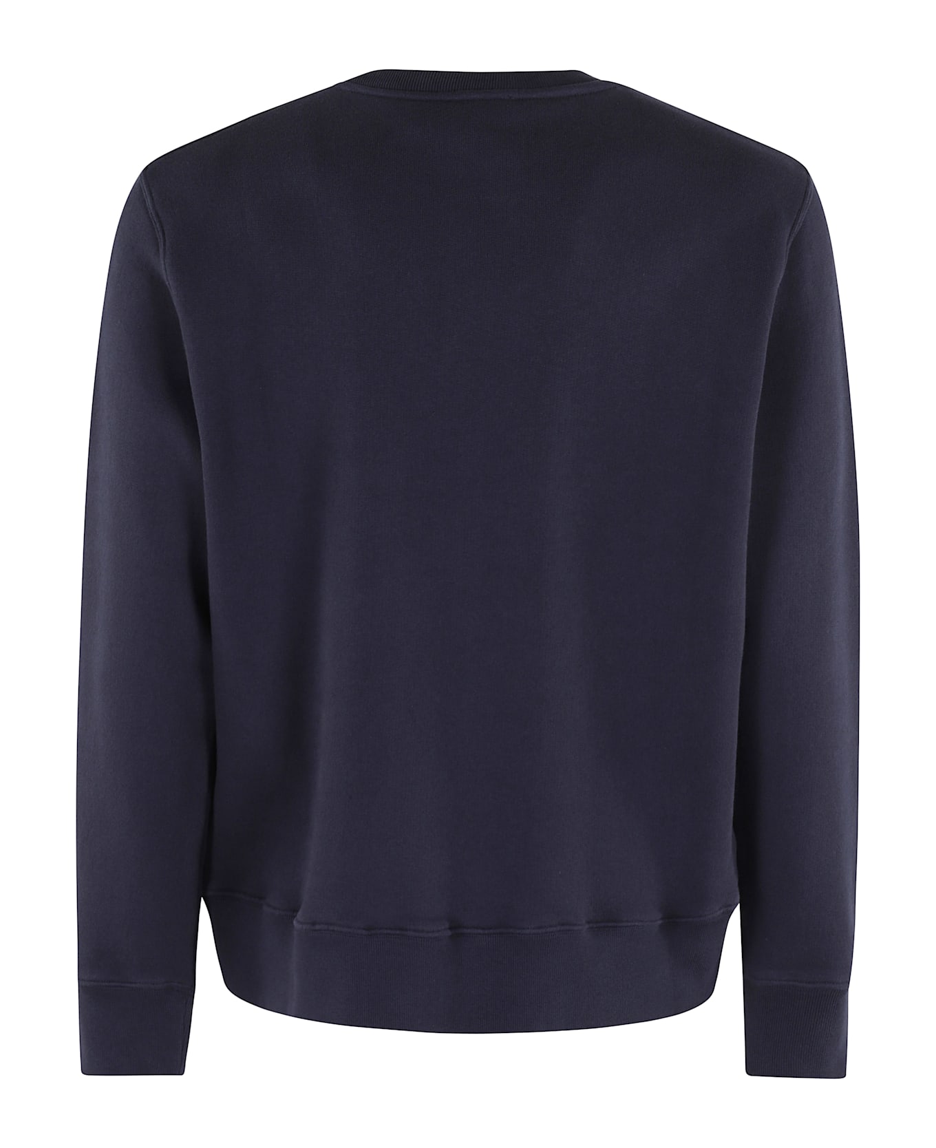 Autry Crewneck Sweater With Logo - Jb Jersey Blue