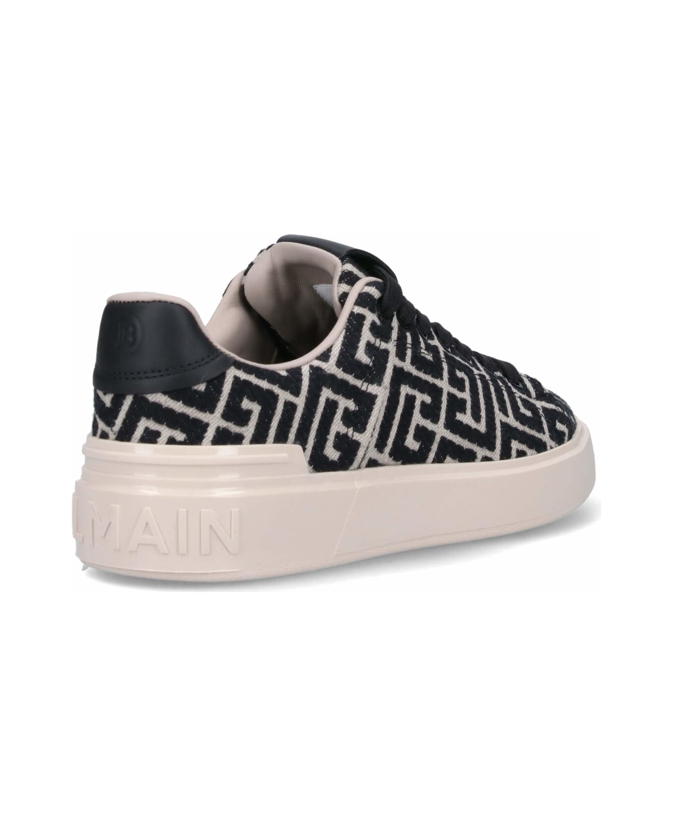 Balmain Canvas Sneakers - Black  